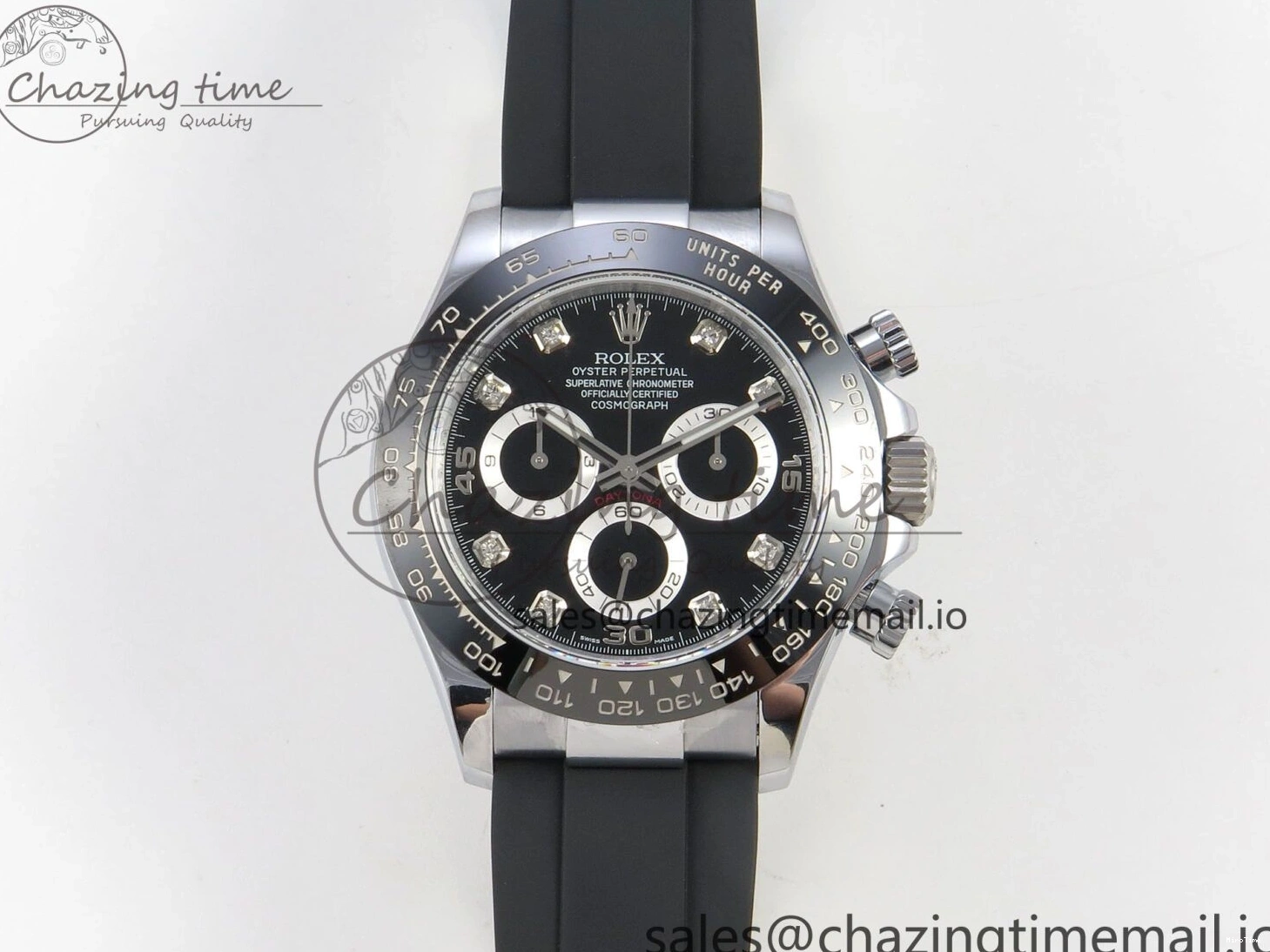 MiroTime 1225 Daytona 116519 QF 1:1 Best Edition Black Grey Dial on Oysterflex Strap SH4130 V11（Gain Weight） Classic 169